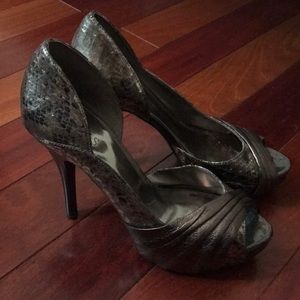 Guess silver heels